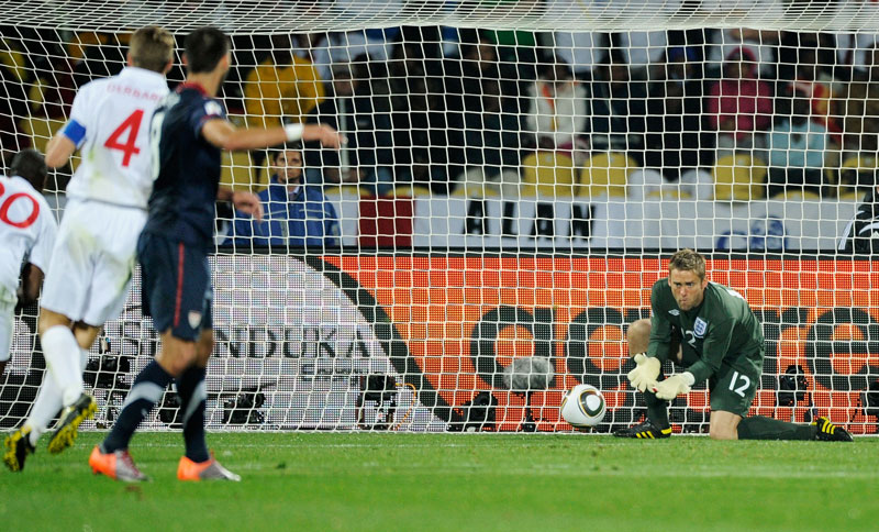 Robert Green concedes against the USA